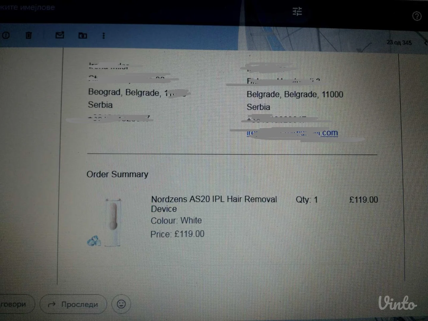 UK IPL epilator sa Hladjenjem Fabricki zapakovan NOVO!