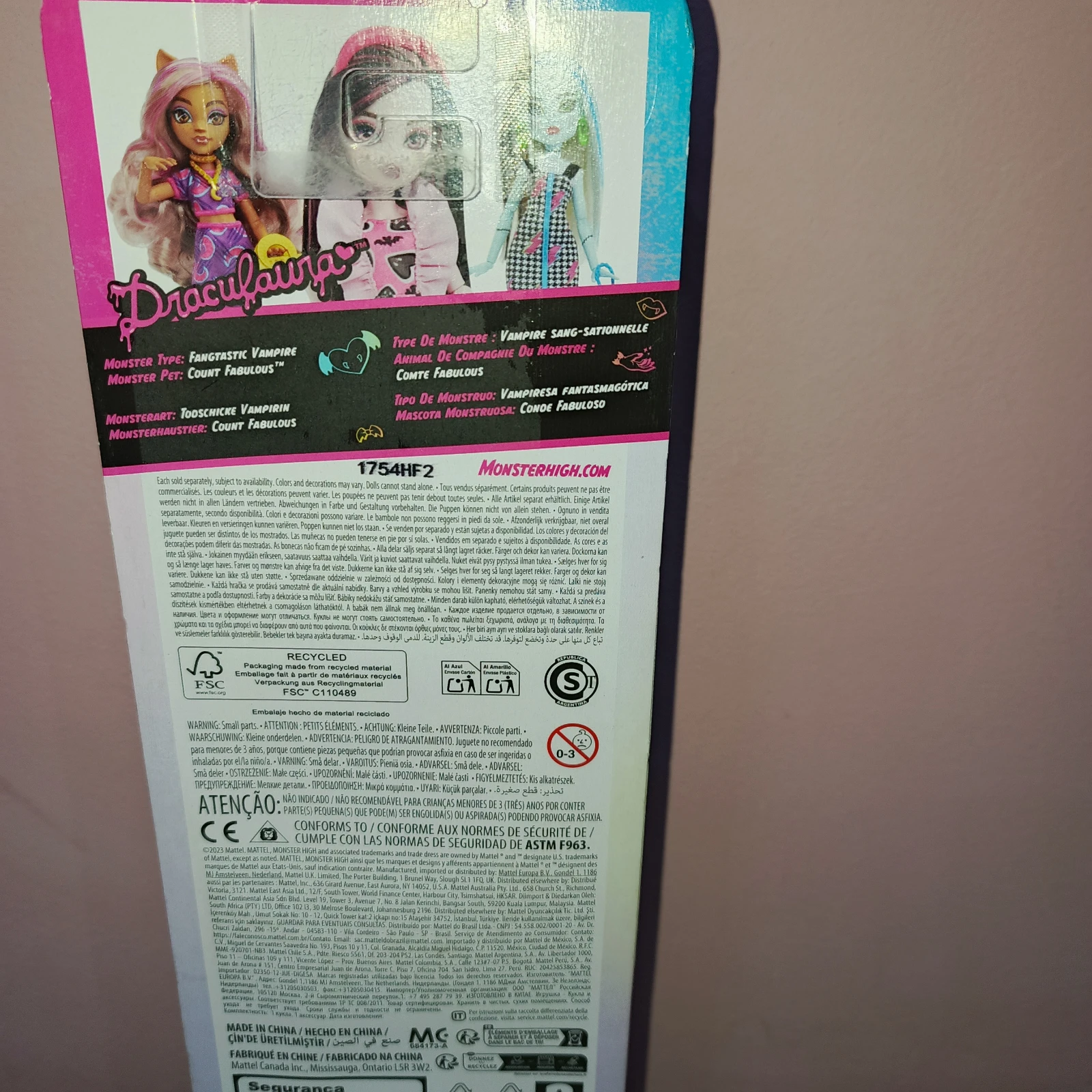 Monster High Draculaura NOVO