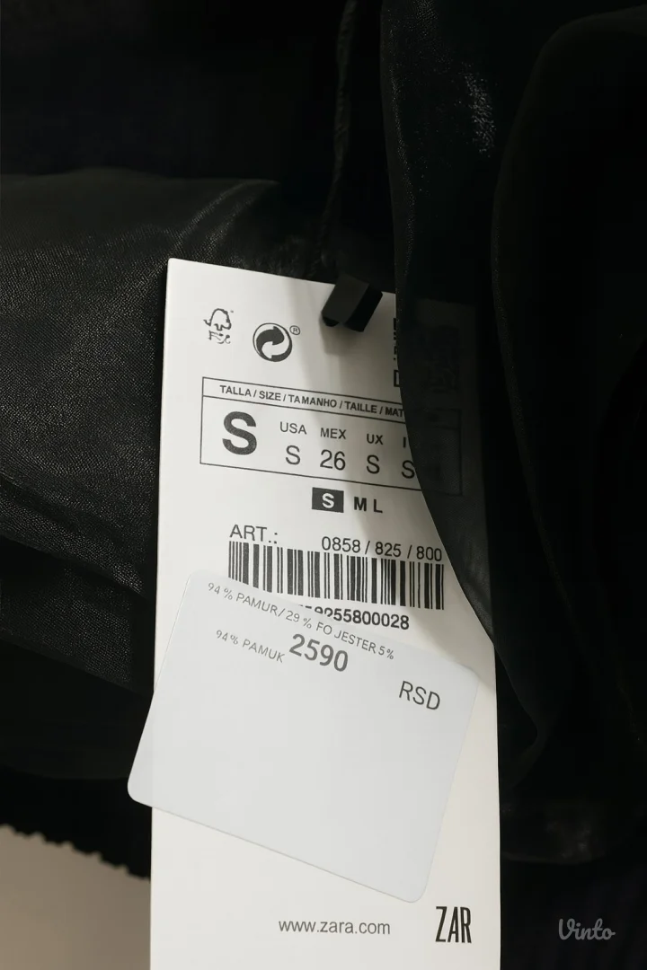 Zara- asimetrični top XS/S vel