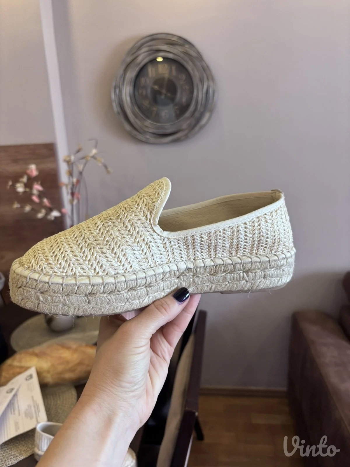 Noa Noir kozne espadrile NOVO