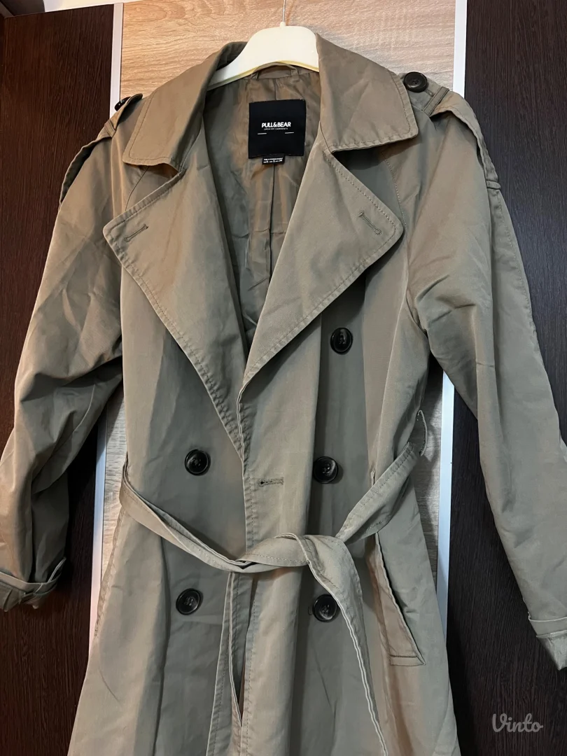 Pull&Bear maslinasti mantil