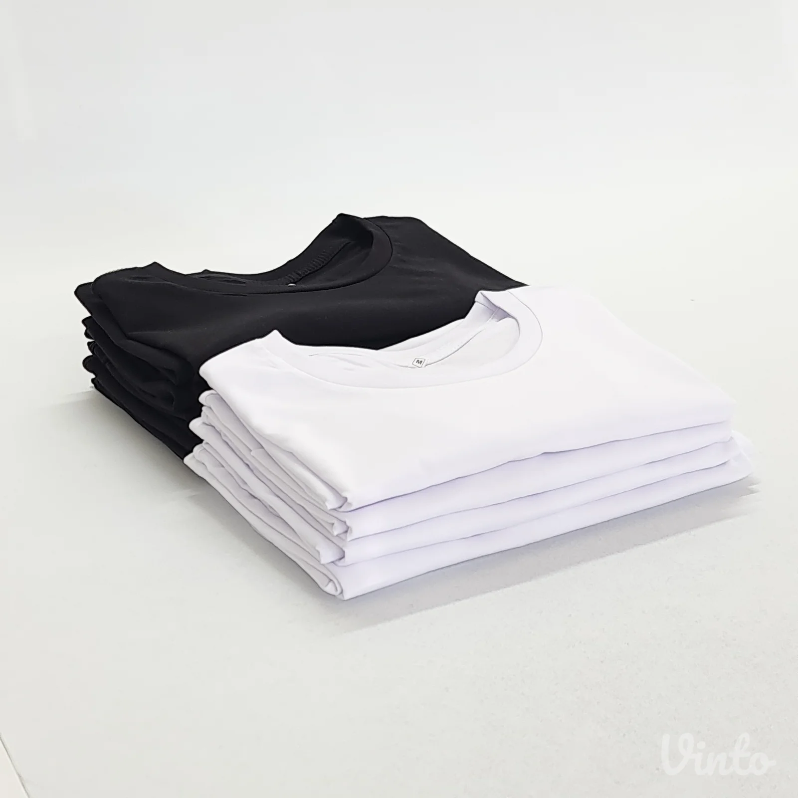 Set 5 Muških Majica od 100% Pamuka | Crne i Bele Majice – Mafimi