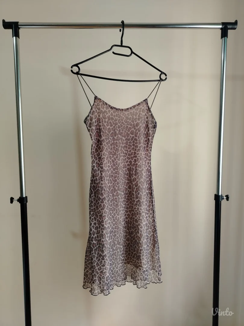 LETNJA MINI HALJINA SA LEOPARD PRINTOM