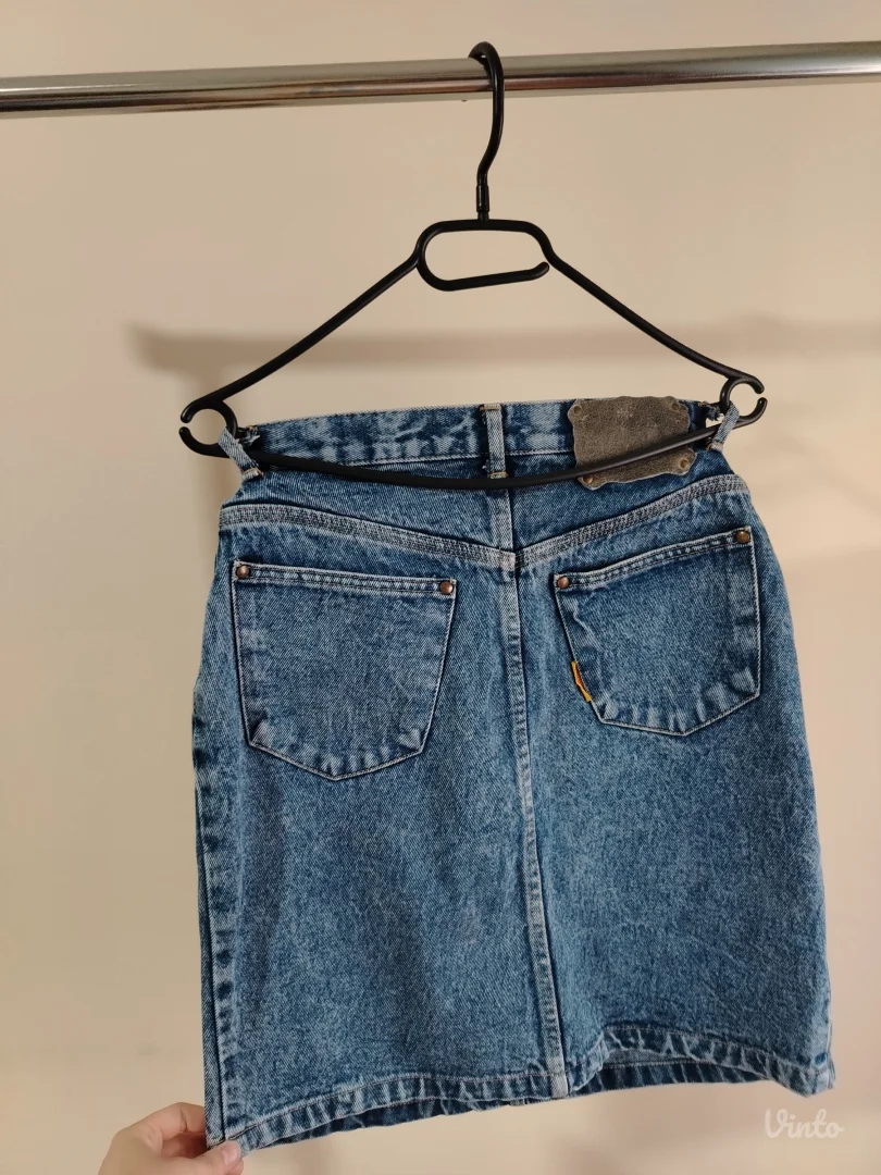 VINTAGE TEKSAS MINI SUKNJA