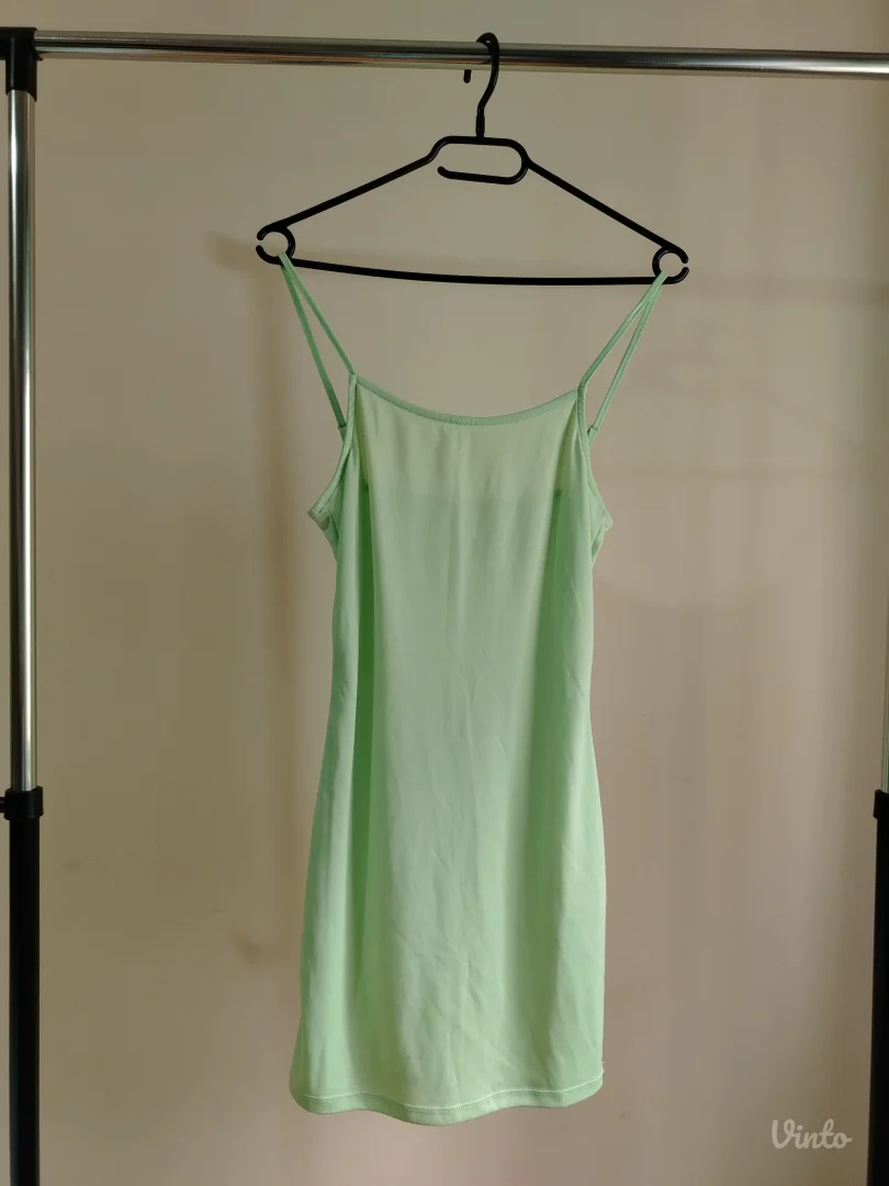 ZELENA MIDI HALJINA SA APSTRAKTNIM PRINTOM