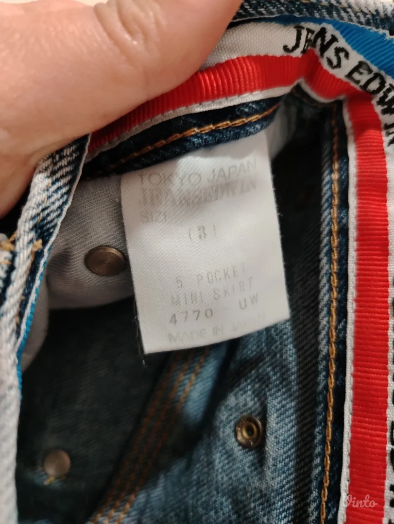 VINTAGE TEKSAS MINI SUKNJA