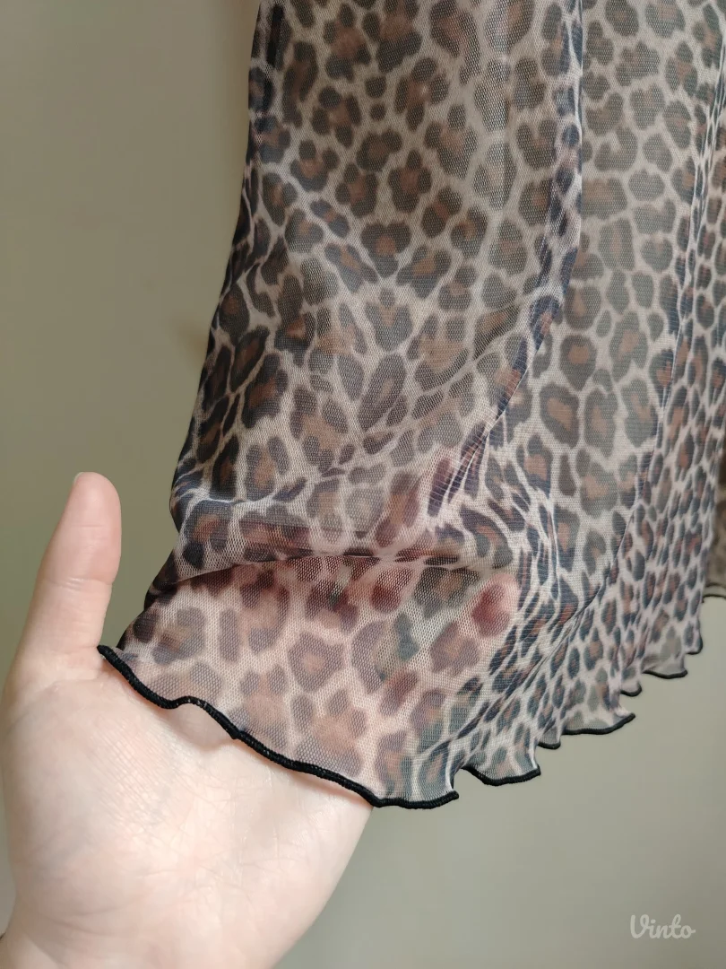 LETNJA MINI HALJINA SA LEOPARD PRINTOM