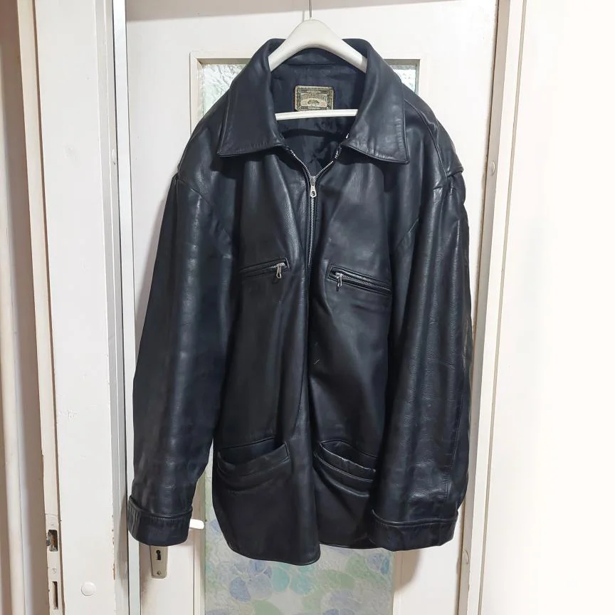 Italijanska muška kožna jakna 2XL