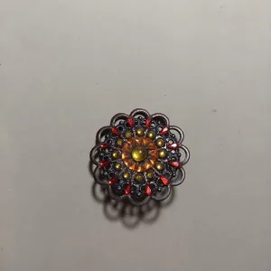 Okrugli bakarni broš