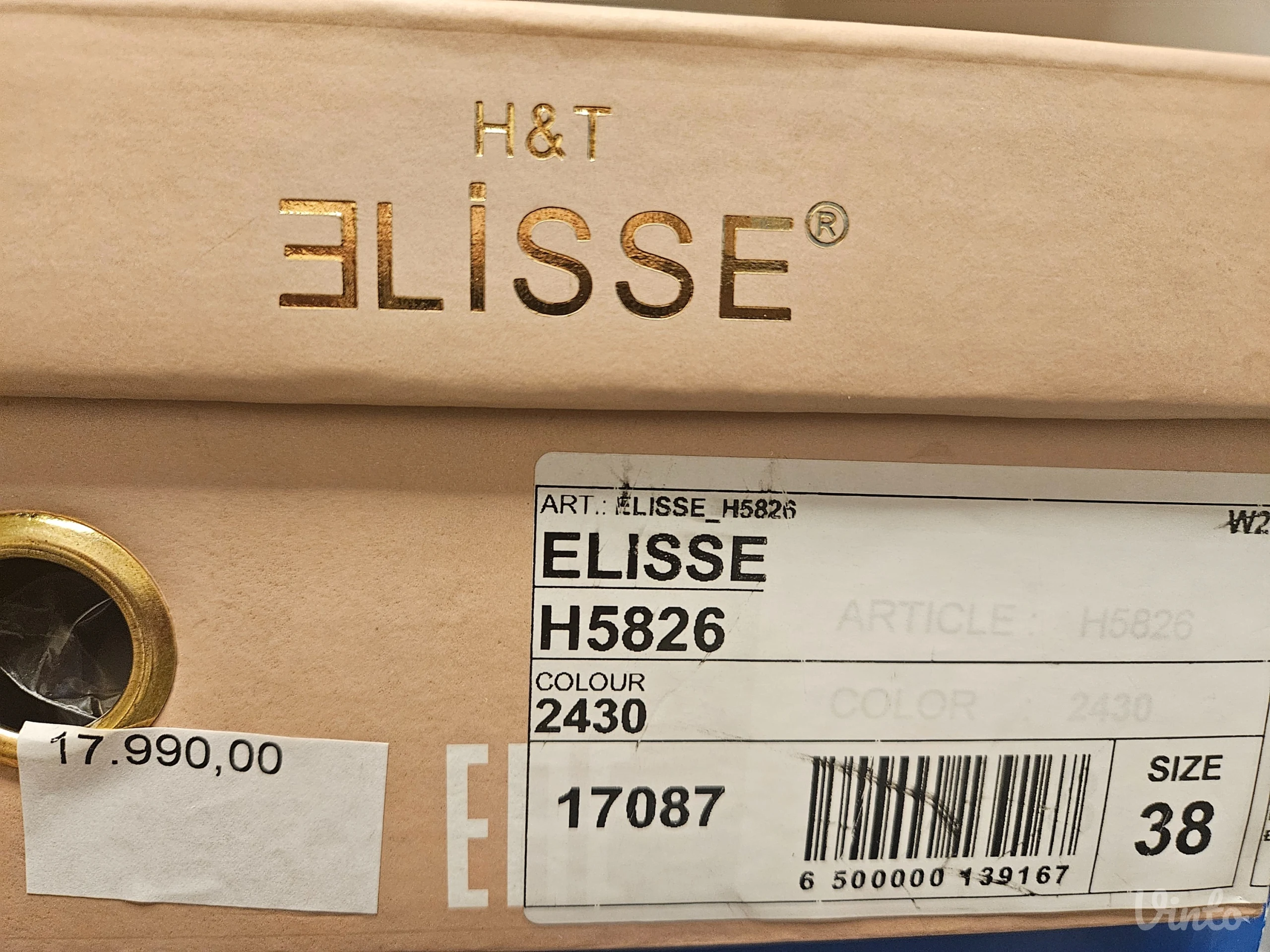 Elisse kožne bele svečane cipele