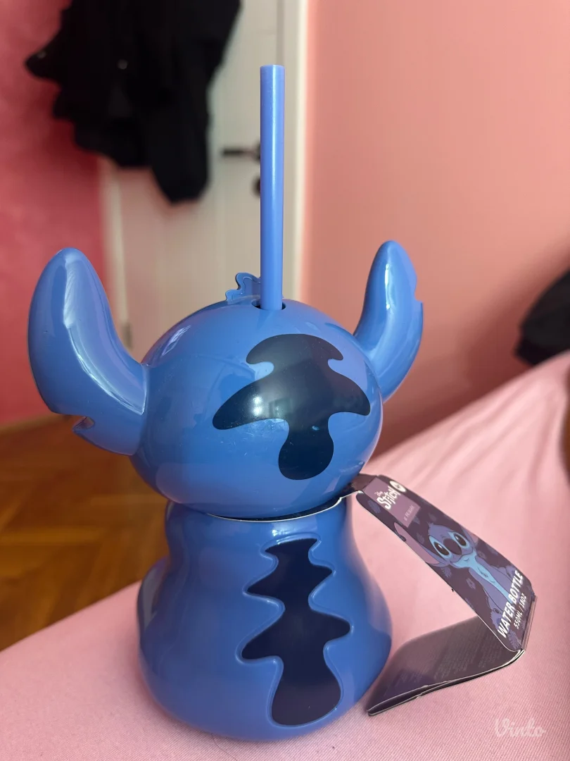 Stitch časa sa slamcicom NOVO