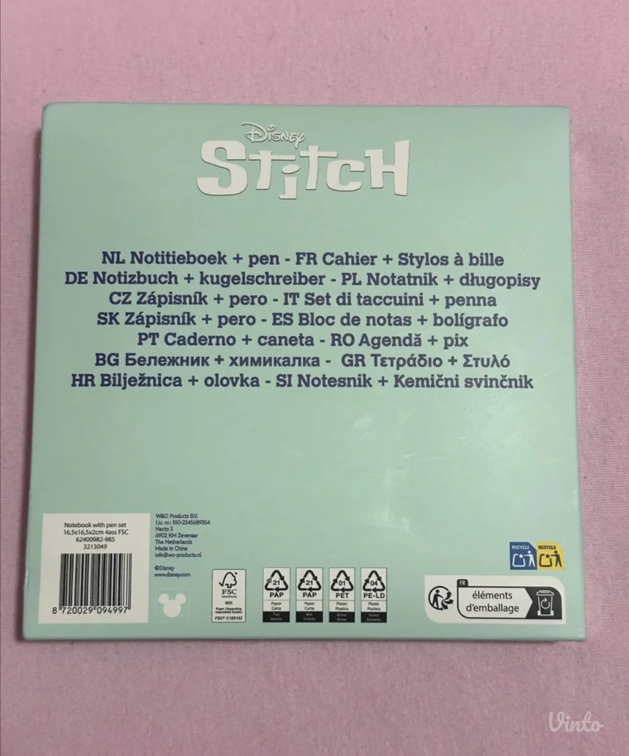 Stitch hemijska+olovka  NOVO