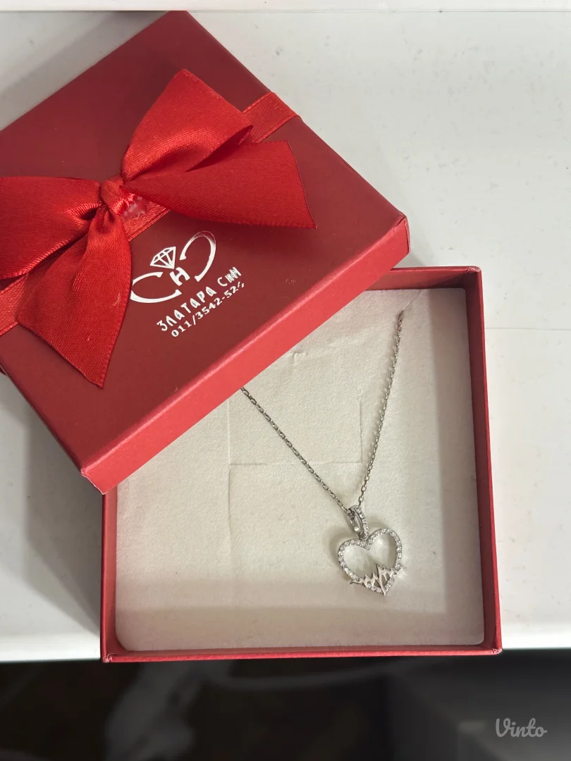 NOVA srebrna ogrlica (srce)