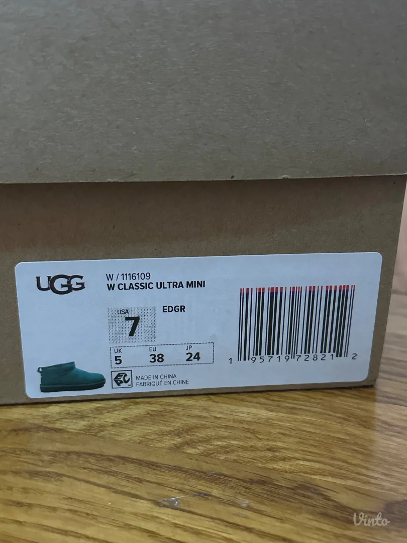 Ugg zelene ultra mini 38