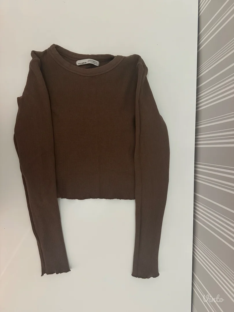 Pull&Bear pamučni, rebrasti top