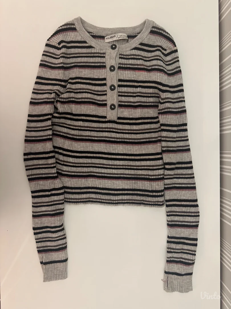 Pull&Bear majica/džemper na pruge