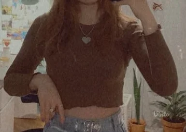 Pull&Bear pamučni, rebrasti top