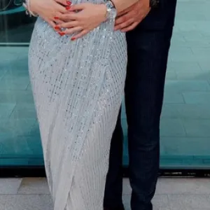 Srebrna svečana haljina