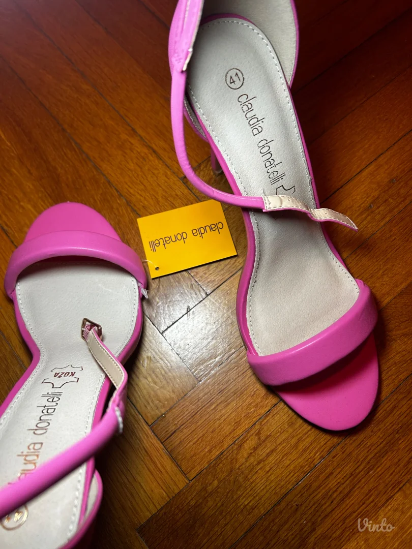 Roze sandale na stiklu Nove