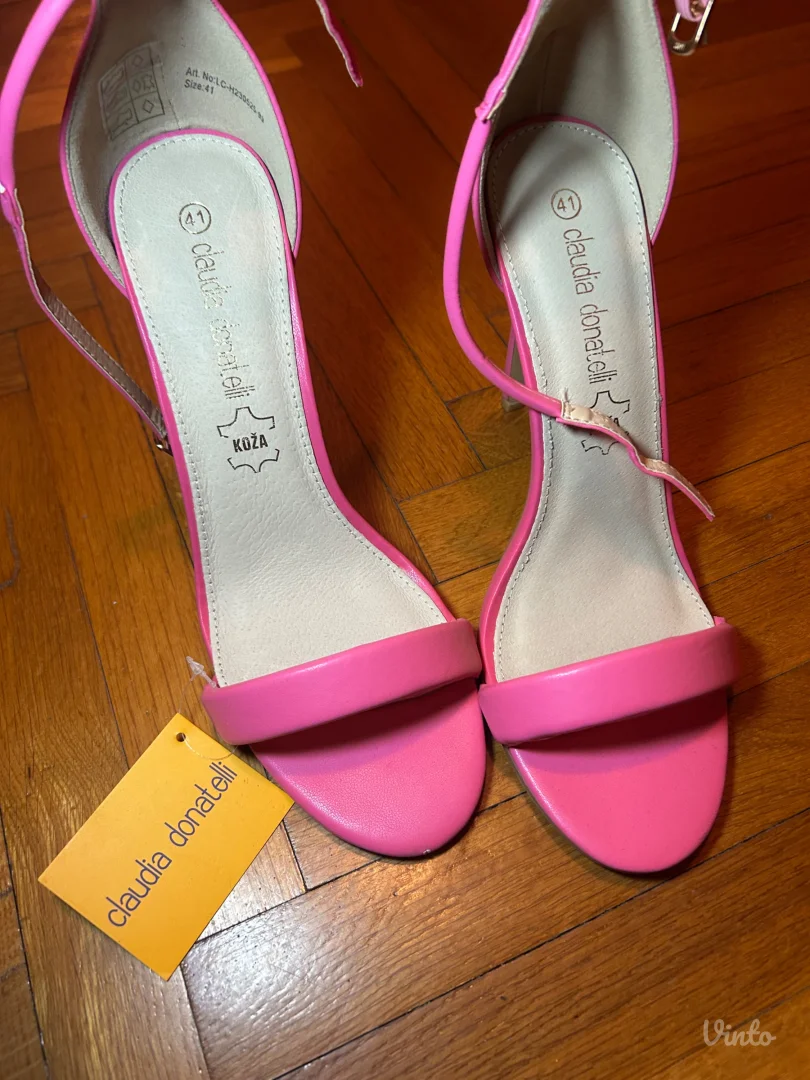 Roze sandale na stiklu Nove