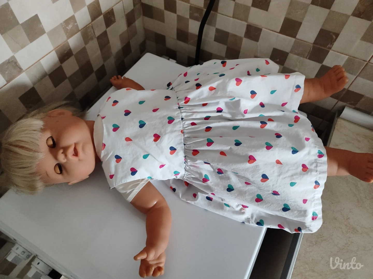 Lutka beba 65cm stara kvalitetna