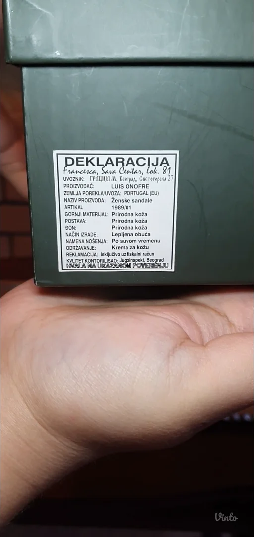 Braon kožne platform sandale sa kaiševima