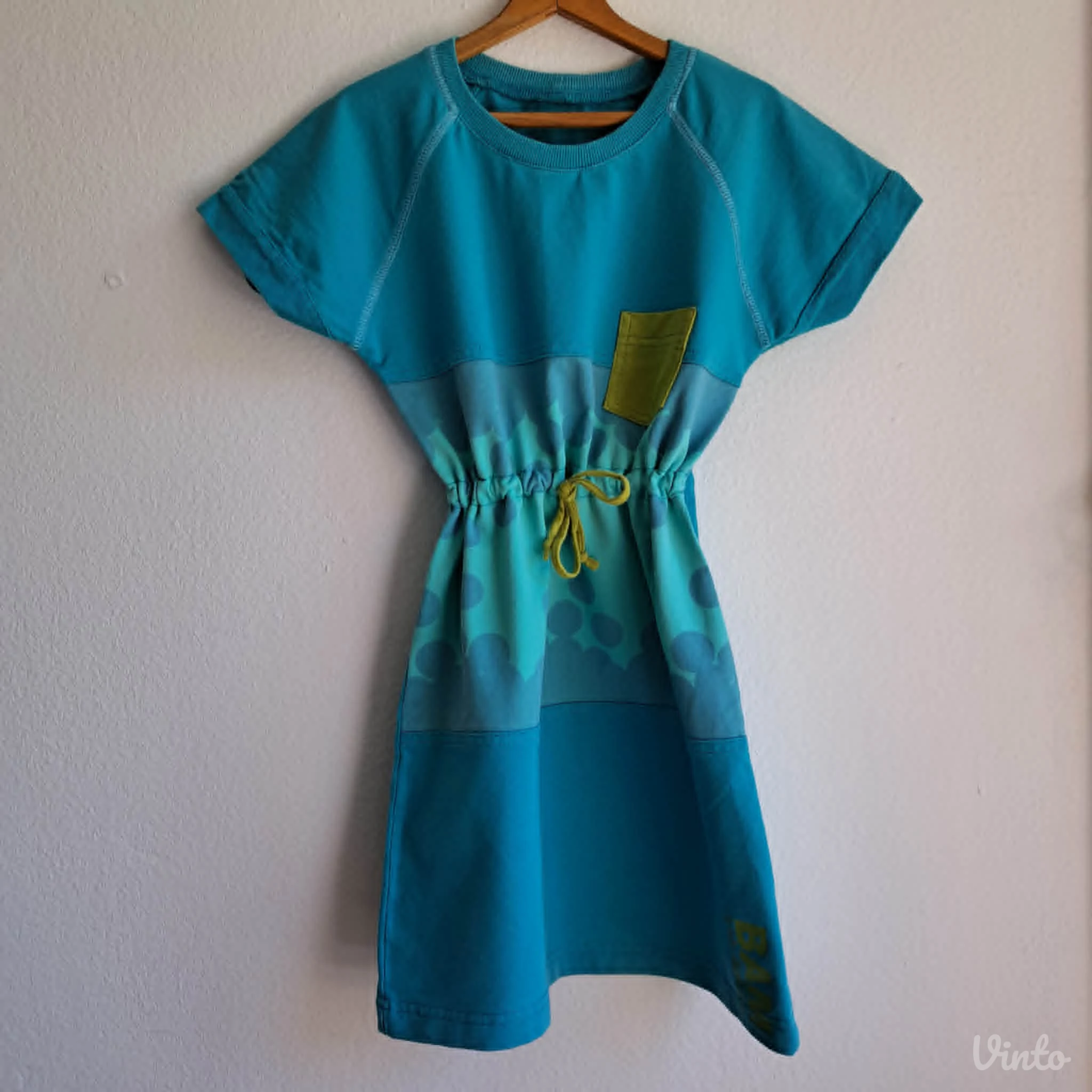Haljina BAM Kids tirkizna pamuk 128/134