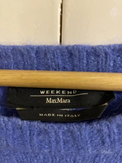 Max Mara plavi vuneni džemper 40