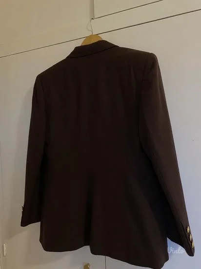 Tamno braon vuneni sako 40