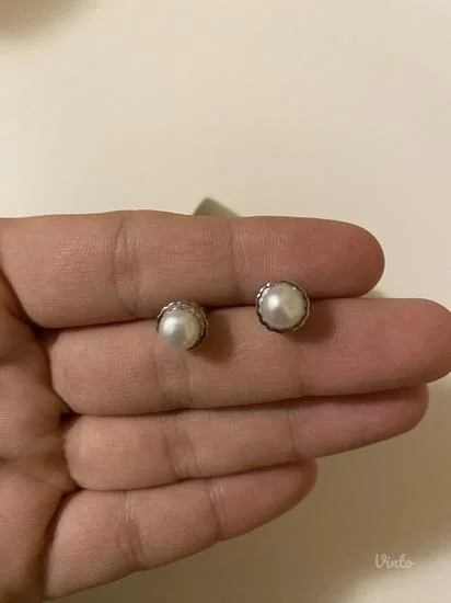 Biserni set srebra narukvica i mindjuše