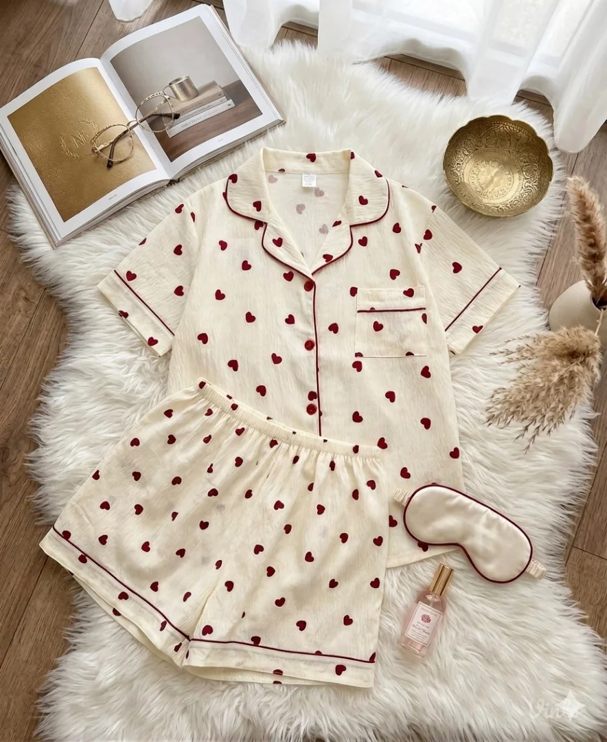 Pidžama srca komplet