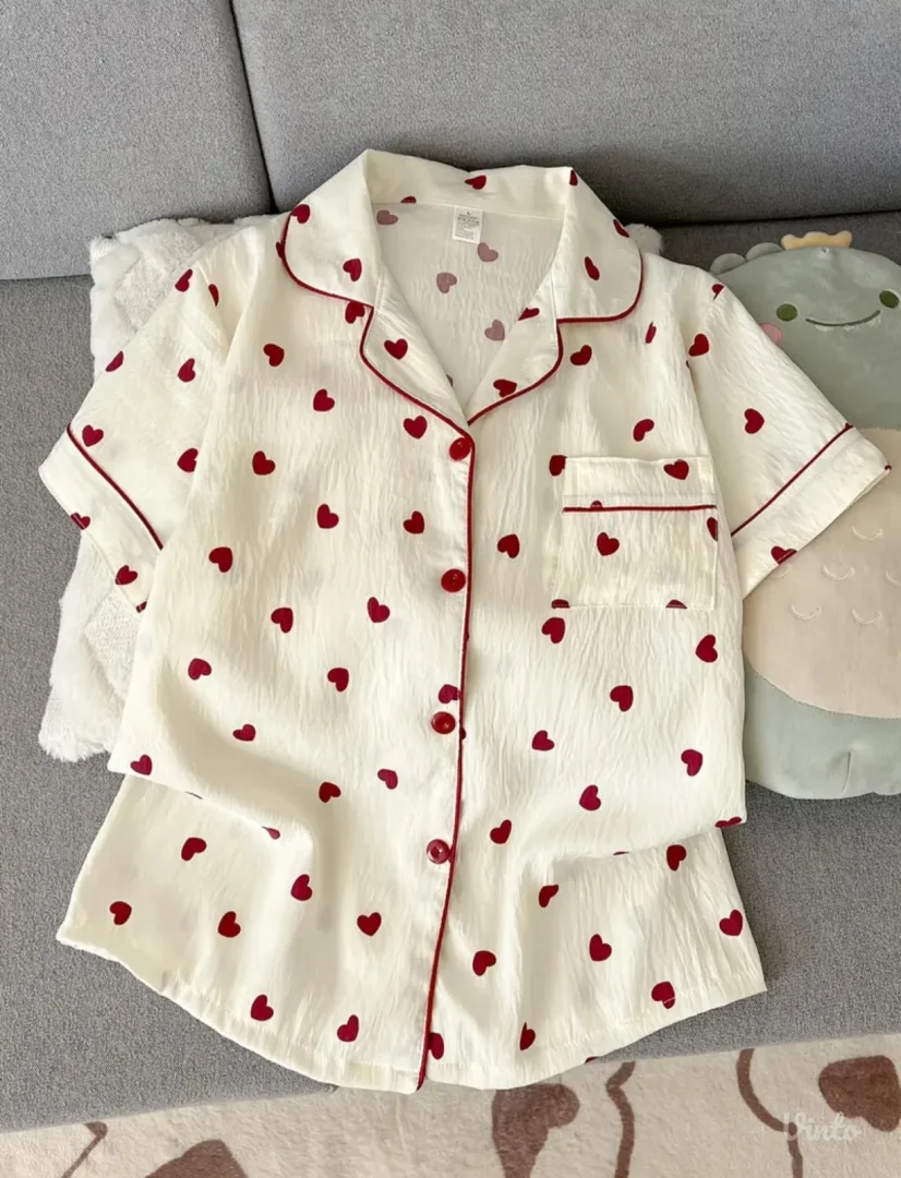 Pidžama srca komplet