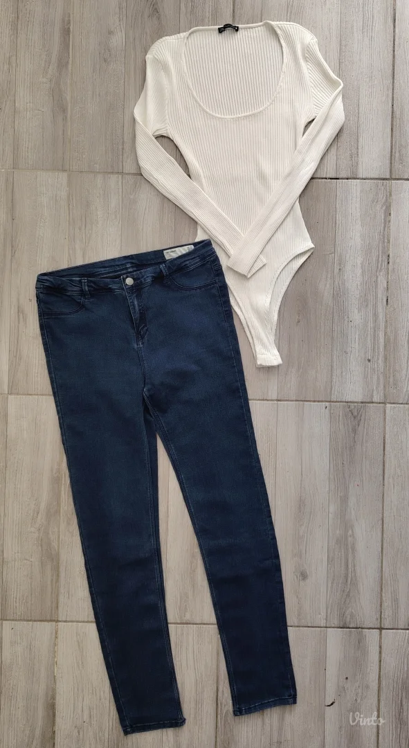 Zara set farmerke i bodi