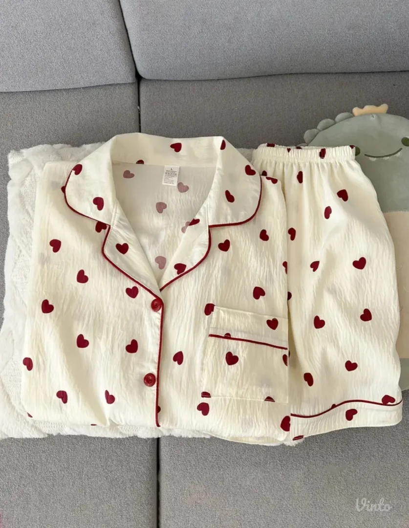 Pidžama srca komplet