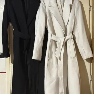 H&M crni i beli kaput