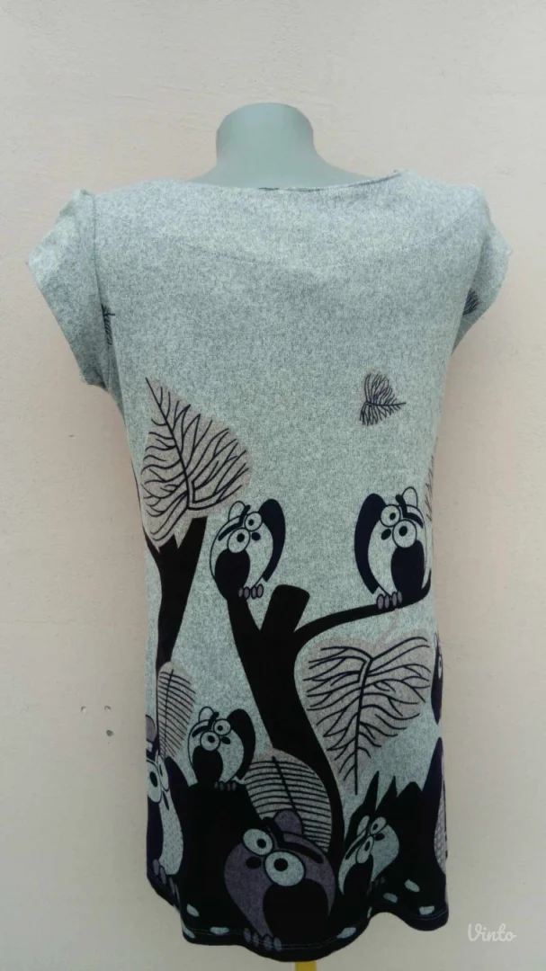 Simpaticna tunika sa sovama M/L