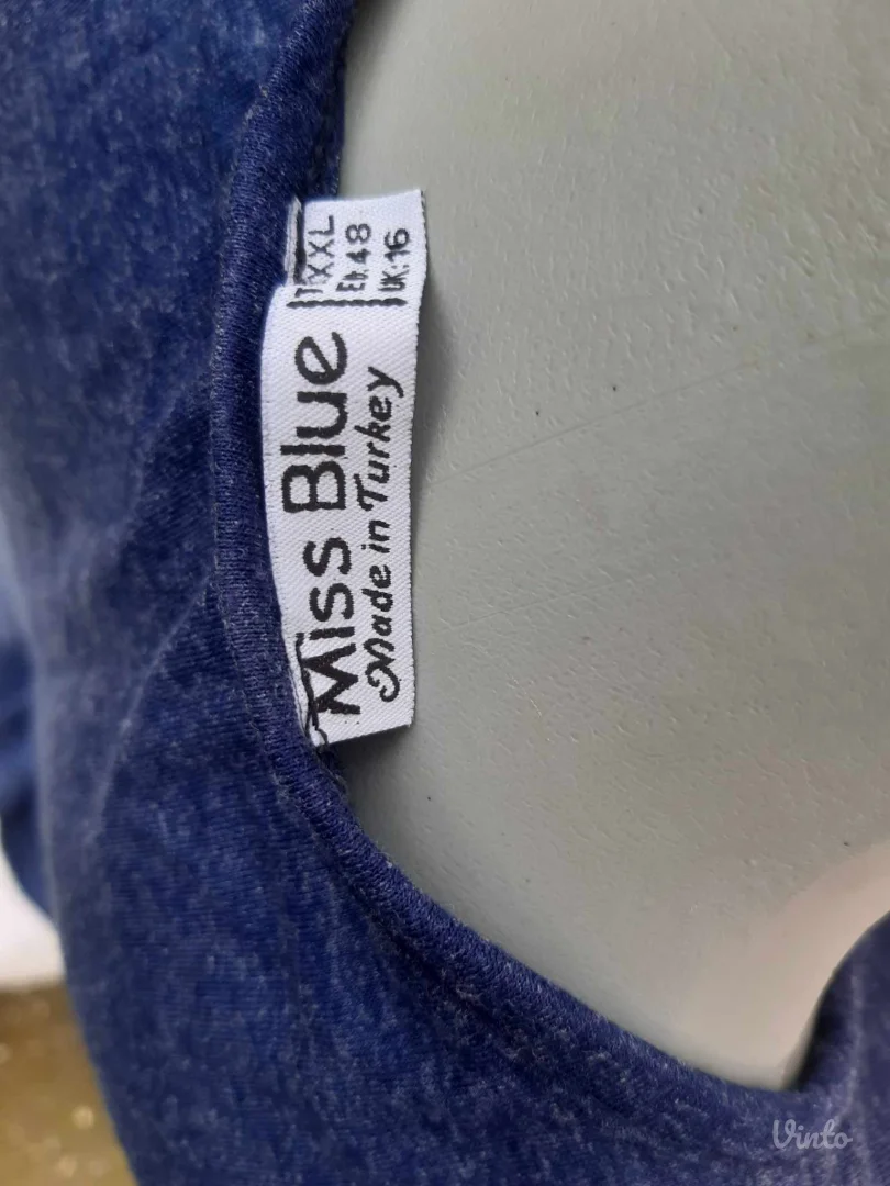 Plava bluza sa cipkom XXL-XXXL