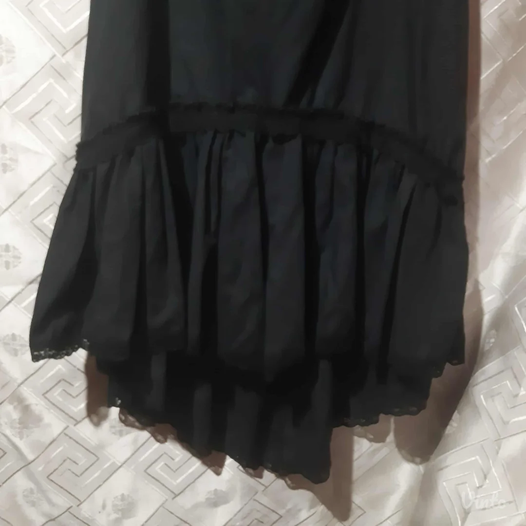 Goth crna midi suknja S/M