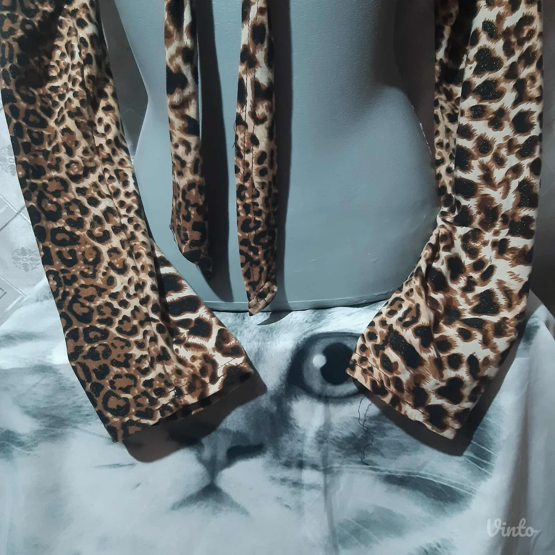 Leopard print bolero M/L