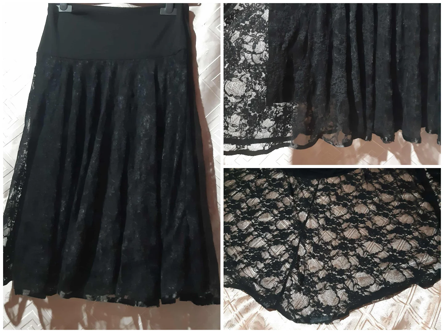 Goth crna suknja od cipke S/M