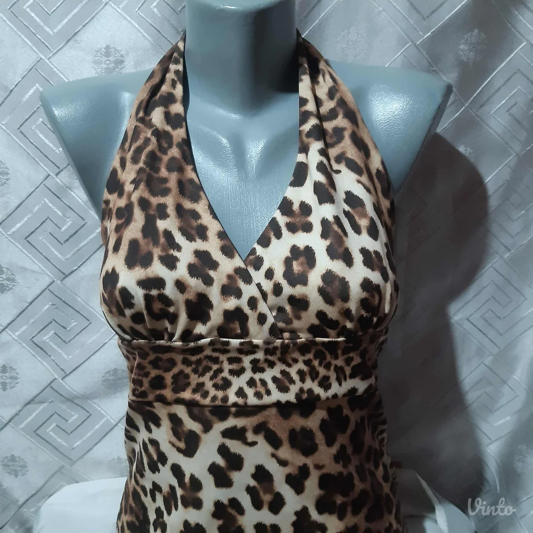 Leopard print Sexy Haljina S/M