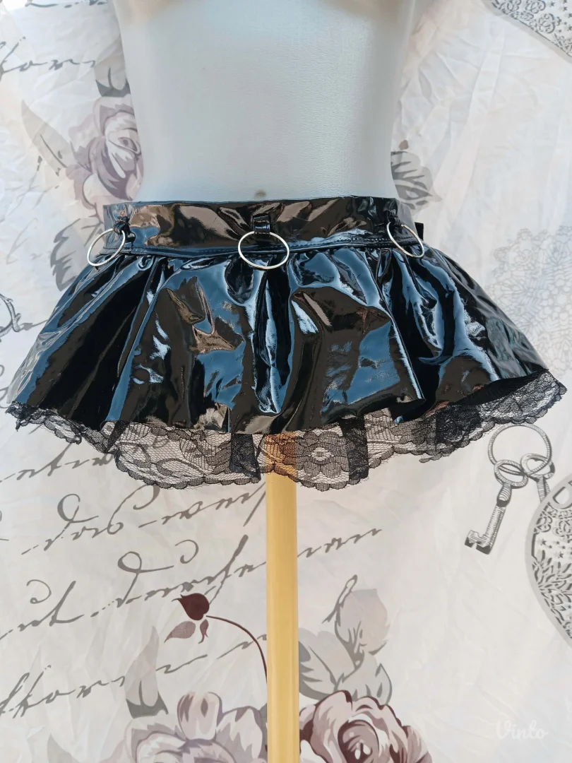 Ultra mini PVC Fetish suknja S