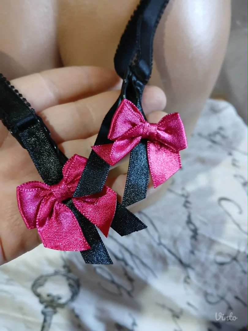 Sexy Pink/Crni Korset sa halterima 75C