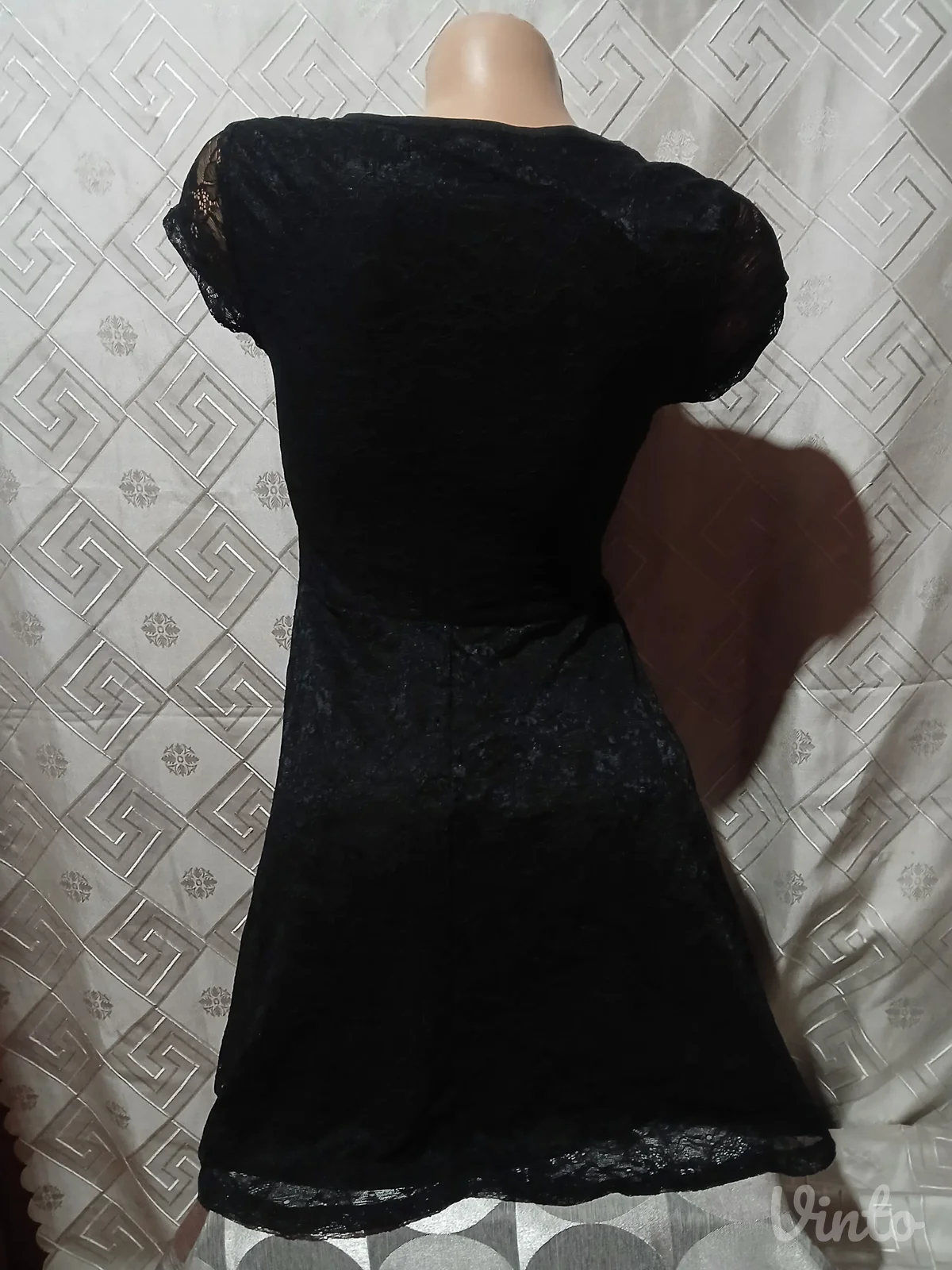 Cipkasta crna haljina S/M