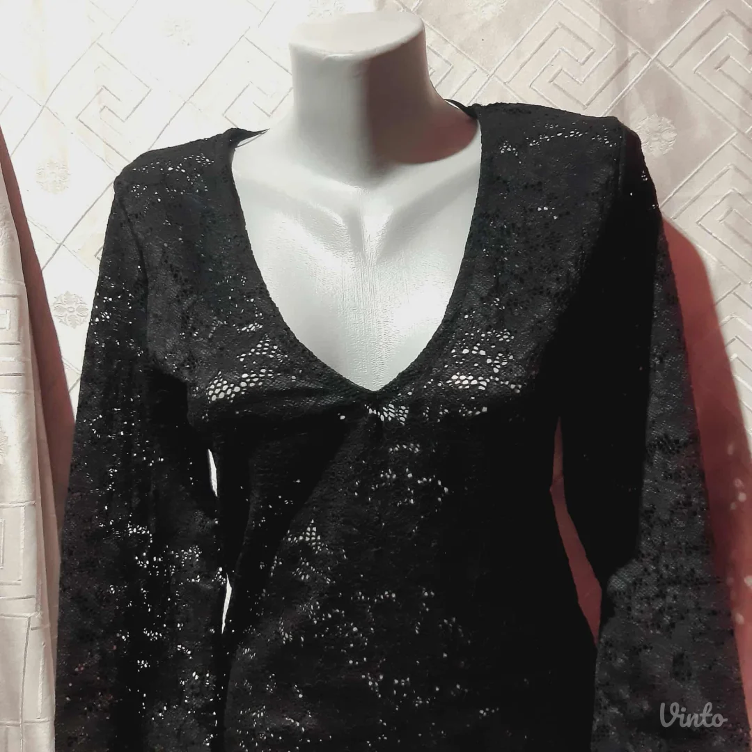 Goth cipkasta crna bluza M/L