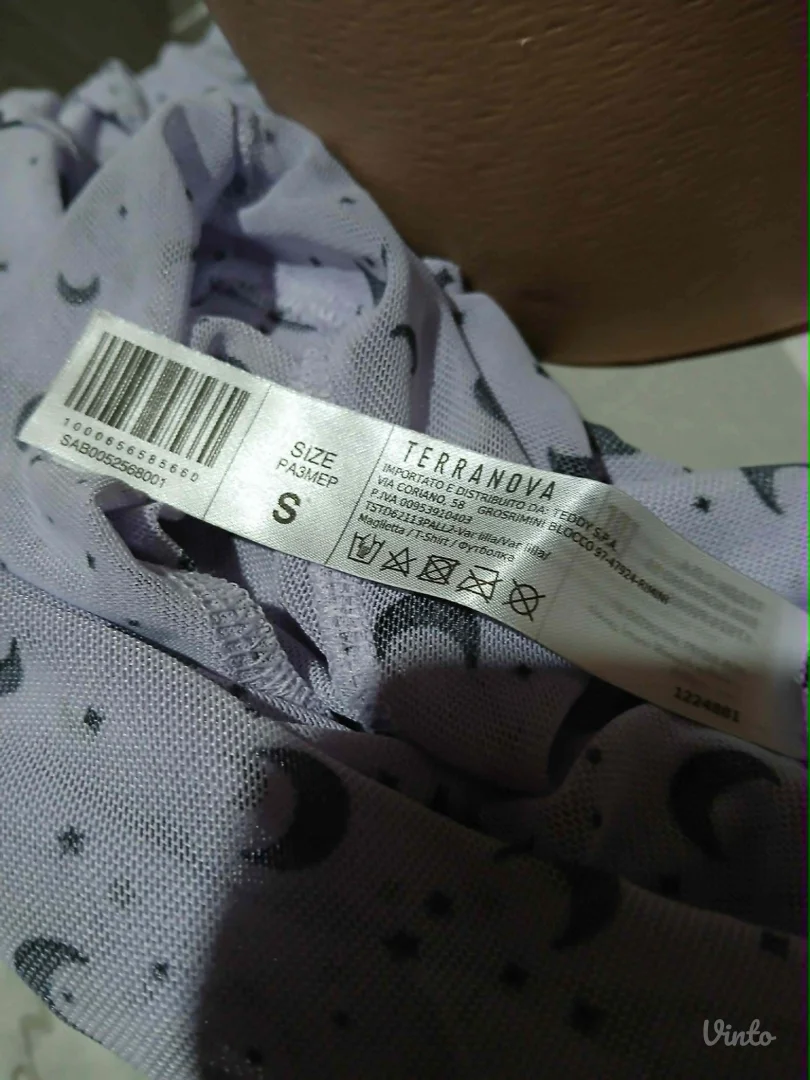 Terranova mrezasta crop majica S