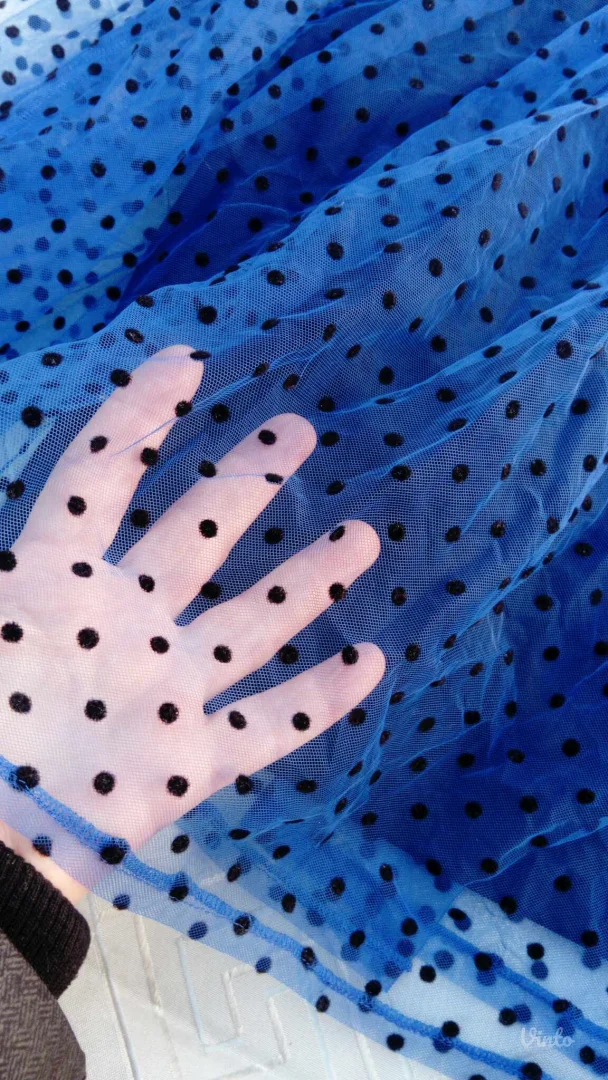 Plava til suknja na plišane tufnice S-L