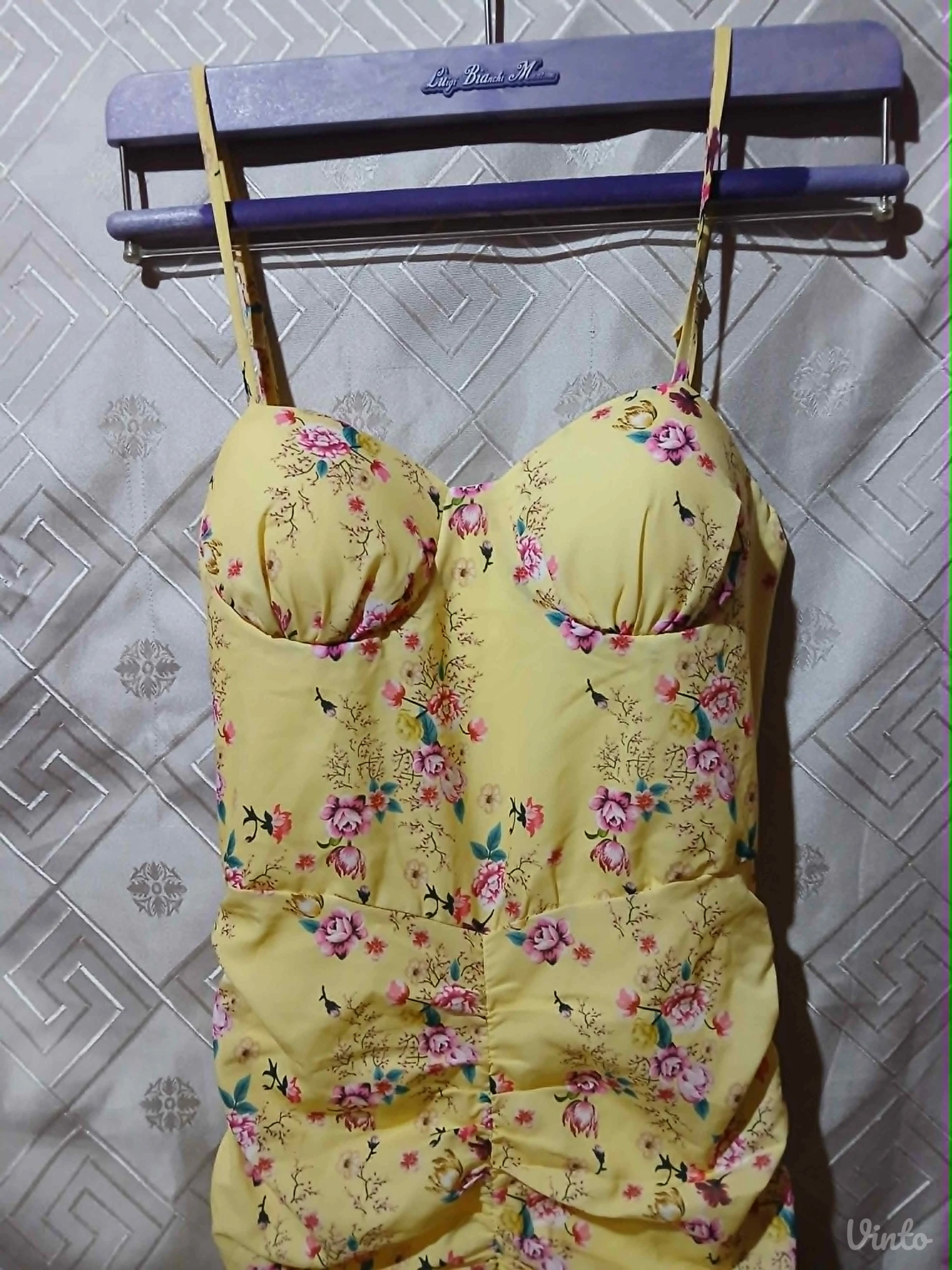 Zuta Sexy Haljina Floral print XS/S