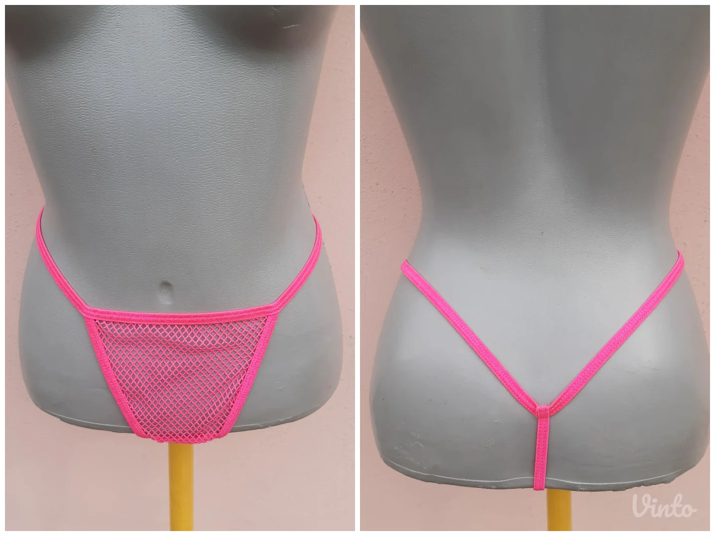 Nov Seven 'til Midnight Fetish Neon roze mrezasti set