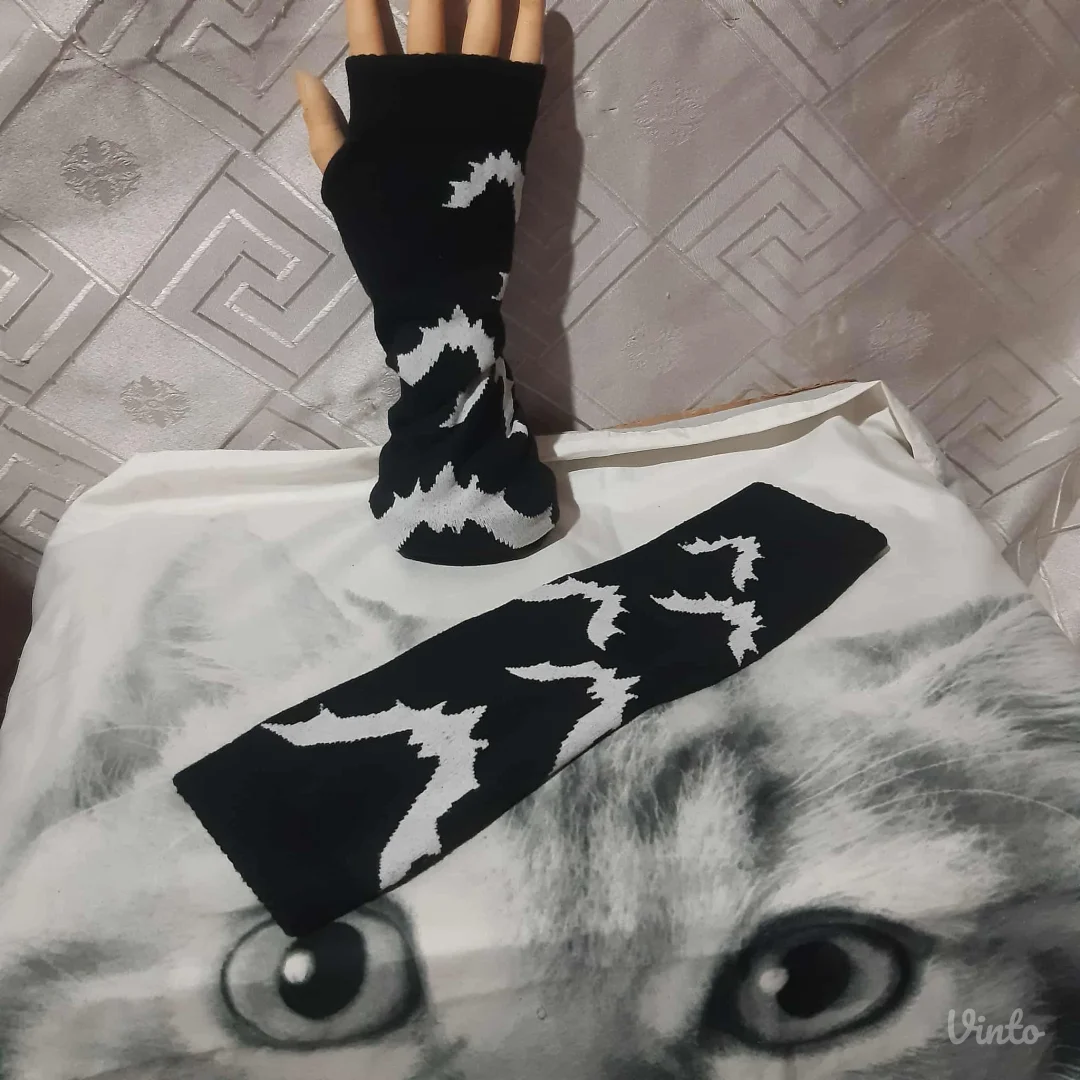Goth Rukavice sa Šišmišima